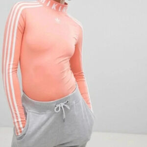 Adidas  bodysuit size S coral orange
